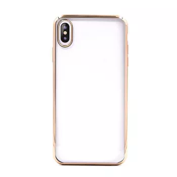 Hoesje van zachte TPU Devia voor iPhone XS Max, goudkleurig