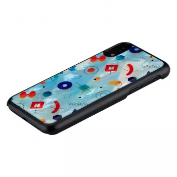 Beschermhoes iKins voor iPhone XR – zwart Poppin Rock-design