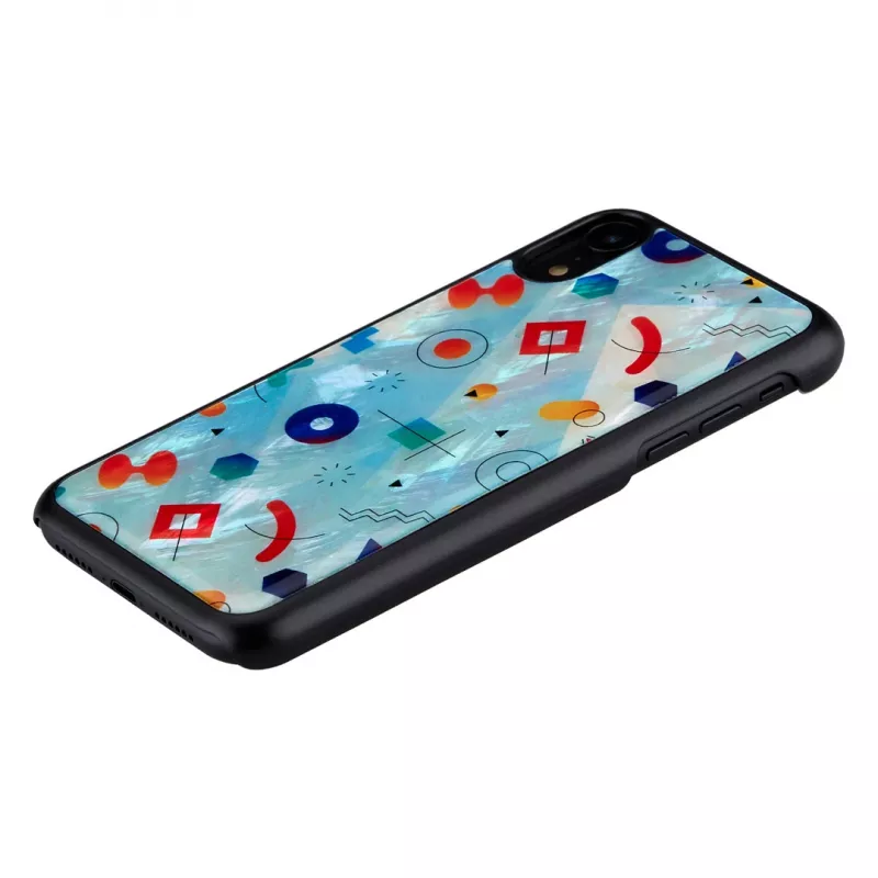 Beschermhoes iKins voor iPhone XR – zwart Poppin Rock-design