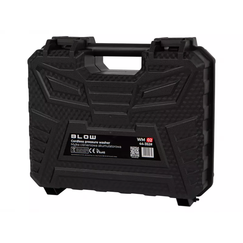 Hogedrukreiniger BLOW WM-02 draadloos op batterijen 26 bar met accessoires