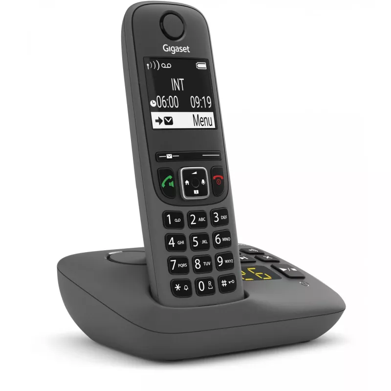 Analoog/DECT-telefoon Gigaset AE690A nummerherkenning draadloze handset antraciet