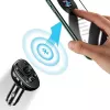 USAMS US-CC115 C21 fm-transmitter voor in de auto met dubbele USB-oplader, Bluetooth 5.0, 3,4 A, zwart