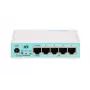 Mikrotik RB750GR3 bedrade router Gigabit Ethernet turquoise, wit