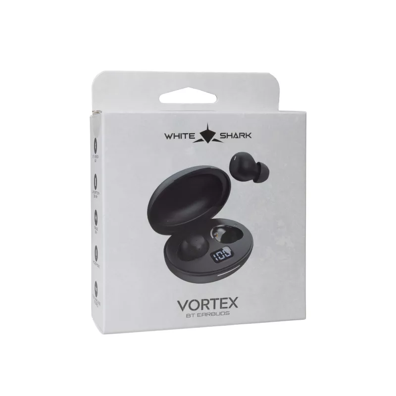 Draadloze oordopjes White Shark GEB-TWS-02 Vortex zwart