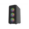 Behuizing Fury Shobo SH4F met RGB-venster en 4 ventilatoren MIDI computer pc