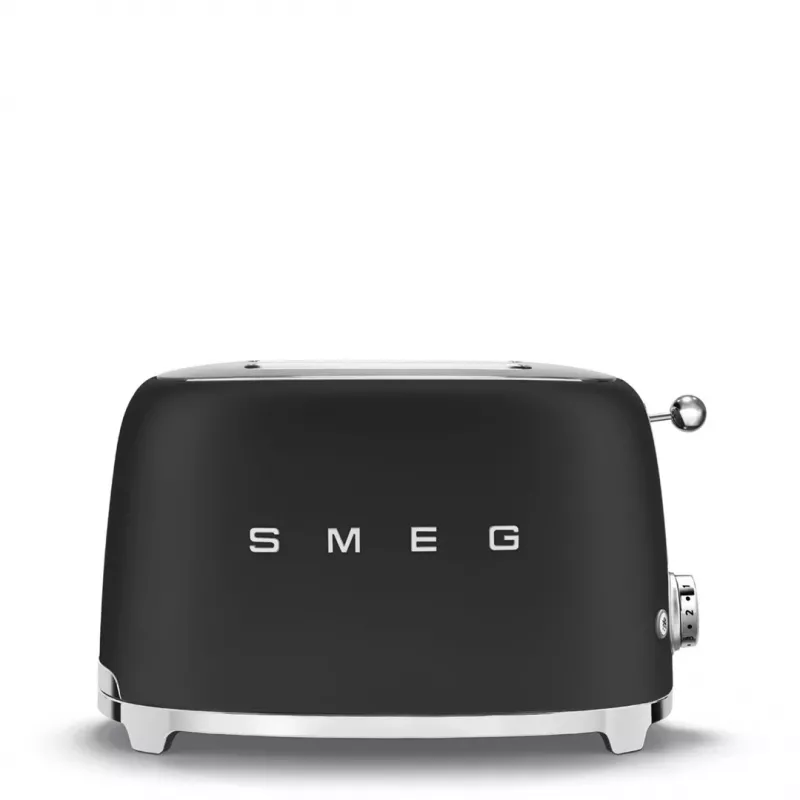Toaster Smeg 50's Style TSF01BLMEU 2 sneetjes zwart roestvrijstaal