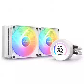 All-in-one-vloeistofkoeler NZXT Kraken Elite 240 RGB 12 cm wit