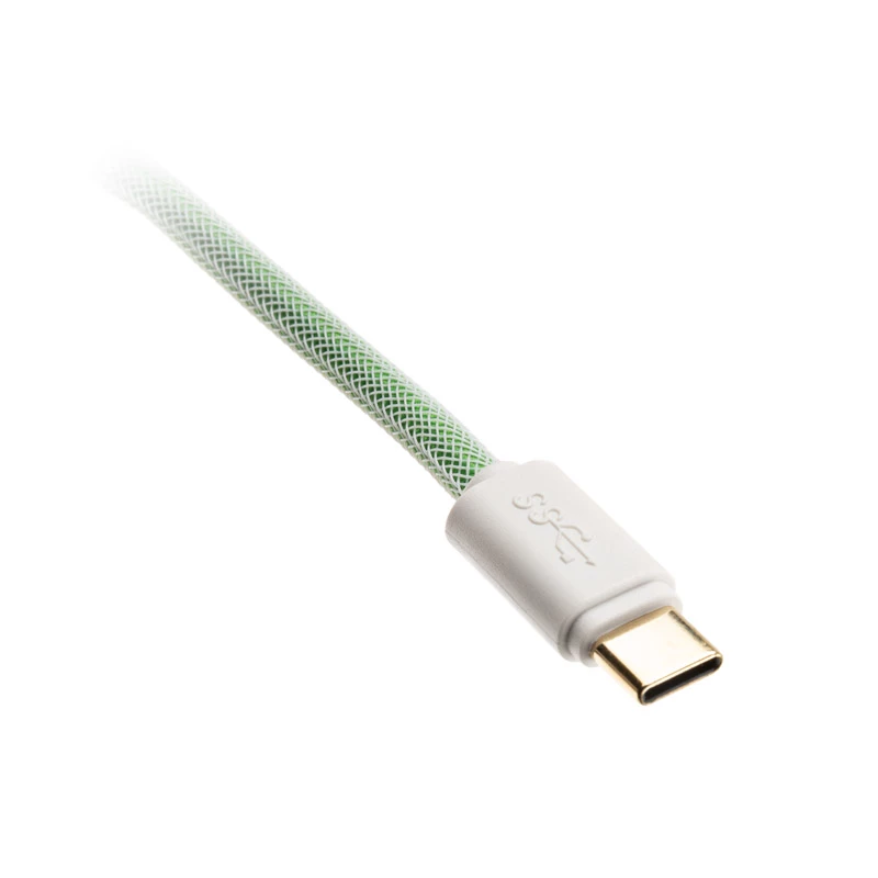 Ducky Premicord USB-kabel 1,8 m USB A USB C blauw groen
