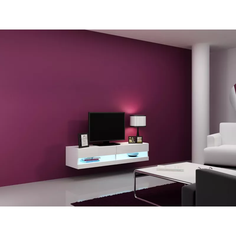 Cama woonkamerkastenset VIGO nieuw 11 wit/wit glanzend