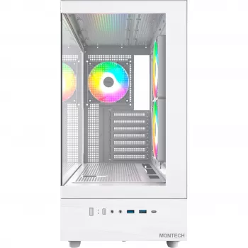 Montech XR midi tower, tempered glass – wit