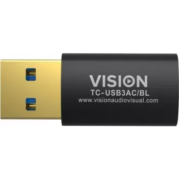 Vision Professional - USB-adapter - USB Type-A (M) naar 24-polig USB-C (W) - USB3.0 - zwart (TC-USB3AC/BL)