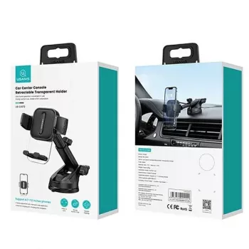 USAMS ZJ072 ZJ072ZJ01 autohouder voor dashboard en voorruit zwart – universele apparaathouder
