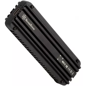 SSD-behuizing Silverstone MS12 Zwart M.2