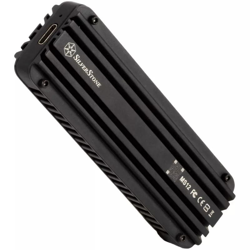 SSD-behuizing Silverstone MS12 Zwart M.2
