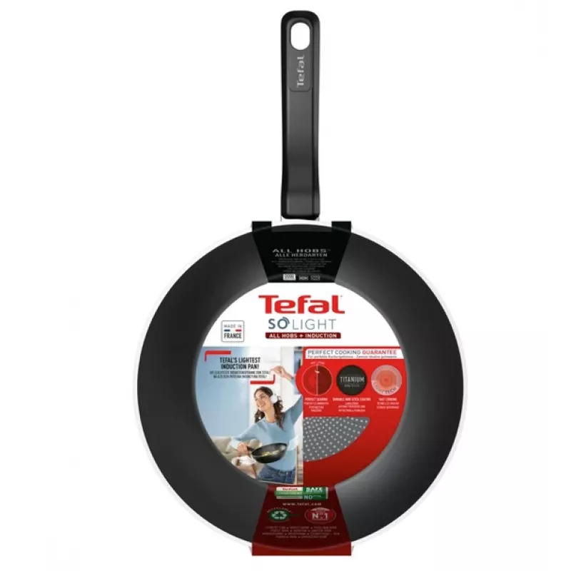 Wokpan Tefal So Light 28 cm — inductie, antiaanbaklaag, licht