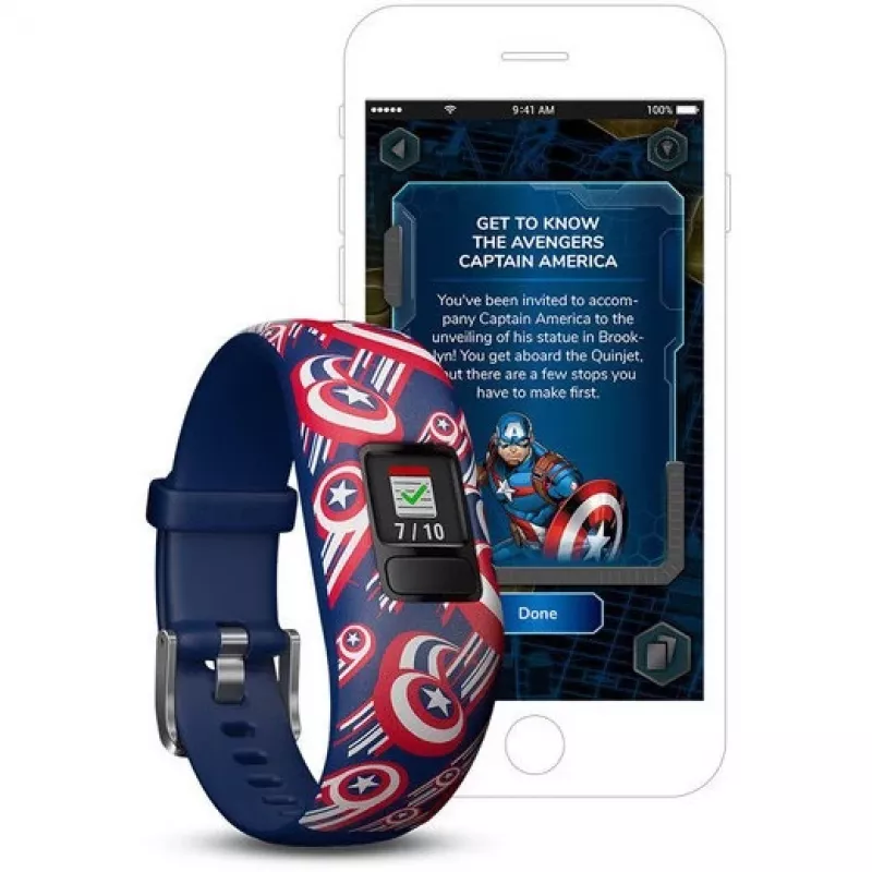 Garmin vivofit jr. 2 Marvel Captain America activiteitentracker voor kinderen