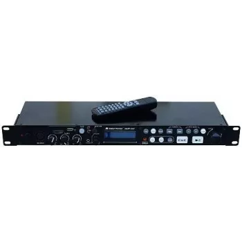 Mediaspeler Omnitronic DMP-102, 19 inch rack USB- en SD-weergave