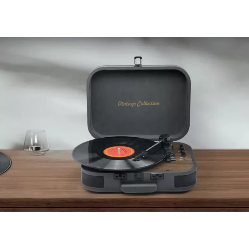 Muse platenspeler stereoset met Bluetooth Out | MT-207 DGB | 2x5 W | Bluetooth | zwart/bruin