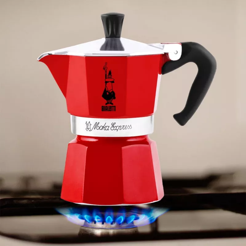Bialetti Moka Express mokakan rood