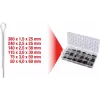 Splitpennenset ks tools 1000 stuks 970.0330 — assortiment met 1000 borgsplitpennen