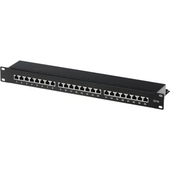 Patchpanel helos 146868 — rackmount RJ-45 24 poorten
