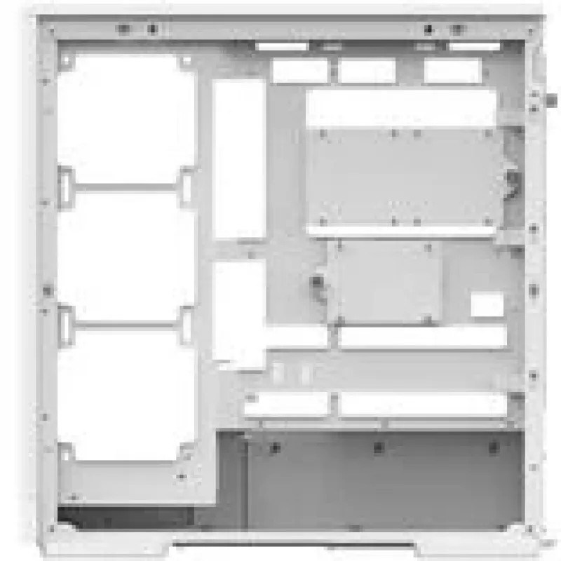 Computerbehuizing AEROCOOL D520A midi-tower ATX Tempered Glass RGB — wit