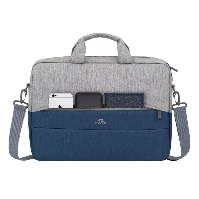 Rivacase 7532 39,6 cm (15.6) aktetas blauw, grijs