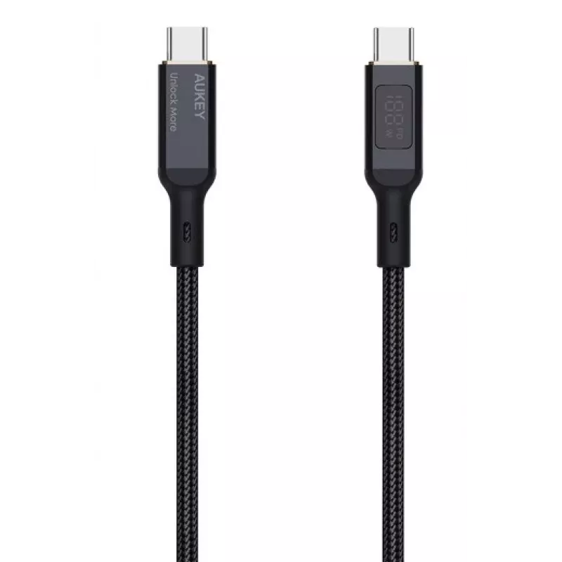 AUKEY CB-MCC102 USB-kabel 1,8 m USB-C zwart 480 Gbit/s