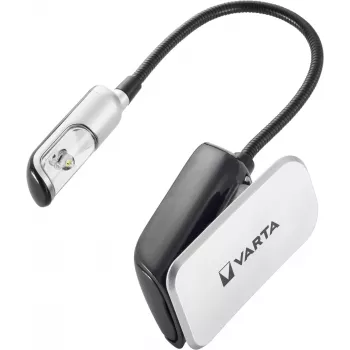 Varta 16618 - clip-zaklamp - zwart - zilver - kunststof - LED - 1 lamp - 9 lm