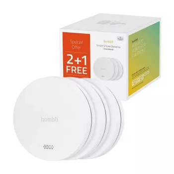 Avanca Hombli slimme rookmelder wit 2+1 promotiepack
