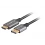 Lanberg CA-DPHD-20CU-0018-BK videokabel-adapter 1,8 m DisplayPort HDMI type A (standaard) zwart, zilver