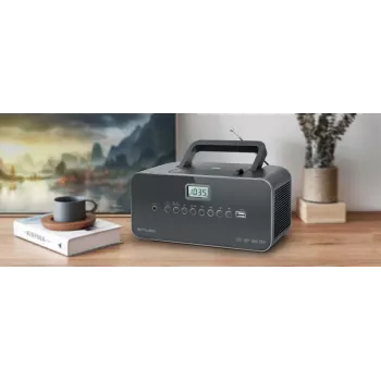 Muse M-28 DG cd-speler draagbare cd-speler zwart