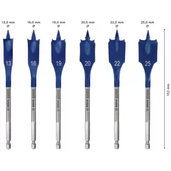 Bosch Expert SelfCut Speed vlakfreesboorset, 6 stk., 13-25 mm (2608900333)