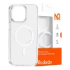 Magnetische hoes McDodo voor iPhone 15 Pro (transparant)