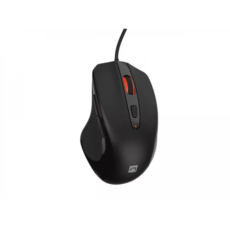 Bekabelde optische muis NATEC NMY-2047 USB Type-A, 4000 DPI, 6 knoppen, rechtshandig, achtergrondverlichting