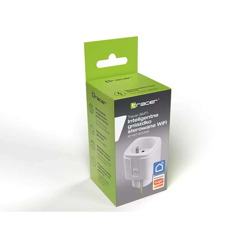 Tracer SMT1 slimme wifi-stekker (47426), Tuya Smart, wit