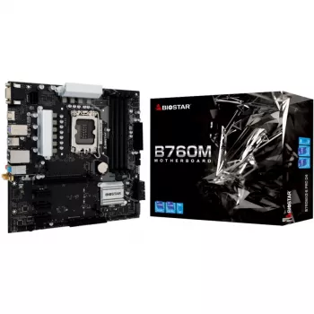Moederbord Biostar B760MX2-E Pro D4 - B760 - Socket 1700 - Micro ATX