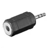 Kabel-adapter Microconnect AUDASM 2,5 mm naar 3,5 mm zwart