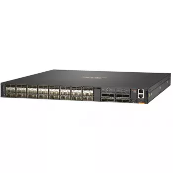 HPE - Aruba Serie - Switch - 8325-48Y8C - L3 - managed - 48 x 10/25 Gigabit SFP+ / SFP28 + 8 x 40/100 Gigabit QSFP+ / QSFP28 Luchtstroom van voor naar