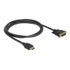 Videokabeladapter DeLOCK 85653 1,5m HDMI type A DVI zwart