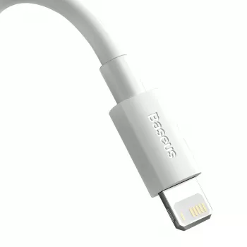 Baseus TZCALZJ-02 telefoonkabel wit 1,5 m USB A Lightning