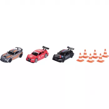 Siku geschenkset racen, voertuig- en banenset, 3 jaar, kunststof, metaal, veelkleurig