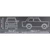 Bouwset Cobi Trabant 601 — 72 stukjes, miniatuurmodel auto-bouwpakket