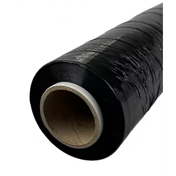 Stretchfolie BESTPAK 23 µm zwart, rolbreedte 1,5 m, kern 1,2 inch, polyethyleen