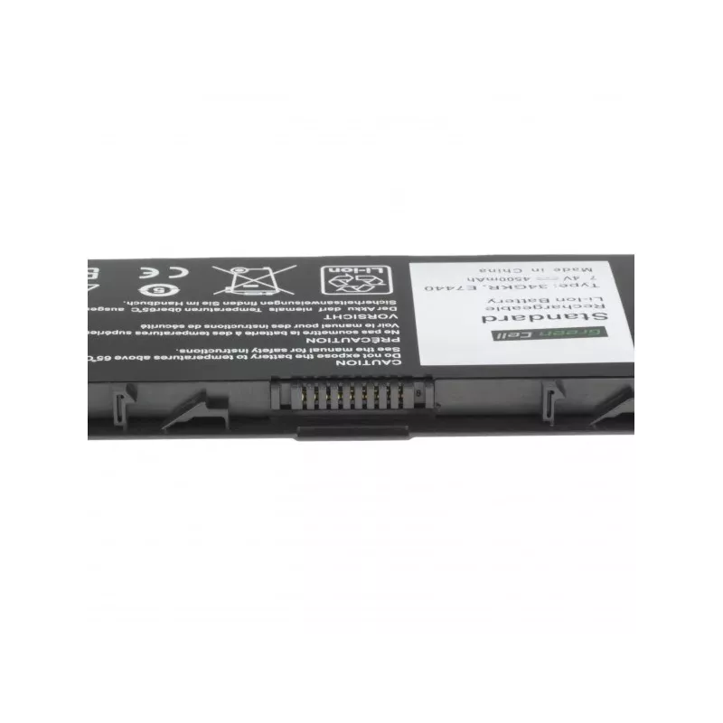 Green Cell DE93 accu voor DELL Latitude E7440, Li‑Ion 7,4V 4500mAh, 4 cellen, zwart