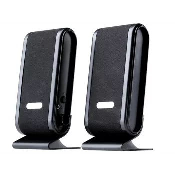 Luidspreker 2+0 Quanto zwart USB