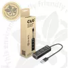 USB-hub CLUB3D USB 3.2 Gen1 Type-A met 3 aansluitingen en Gigabit-Ethernet