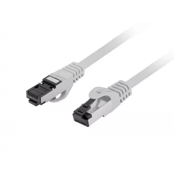 Netwerk-patchkabel LANBERG Cat8 S/FTP (S-STP) RJ-45–RJ-45 grijs 0,5 m