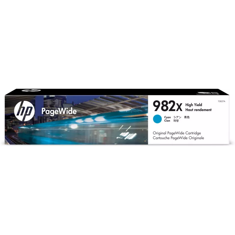 HP 982X hoge capaciteit cyaan originele PageWide cartridge, cyaan, 1 stuk, 16000 pagina's