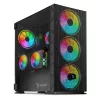 SAVIO pc-behuizing Raptor X1 ARGB glas/mesh zwart